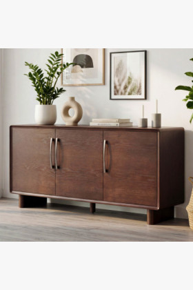 Komoda Koper s dvierkami v farbe orech – 160 cm